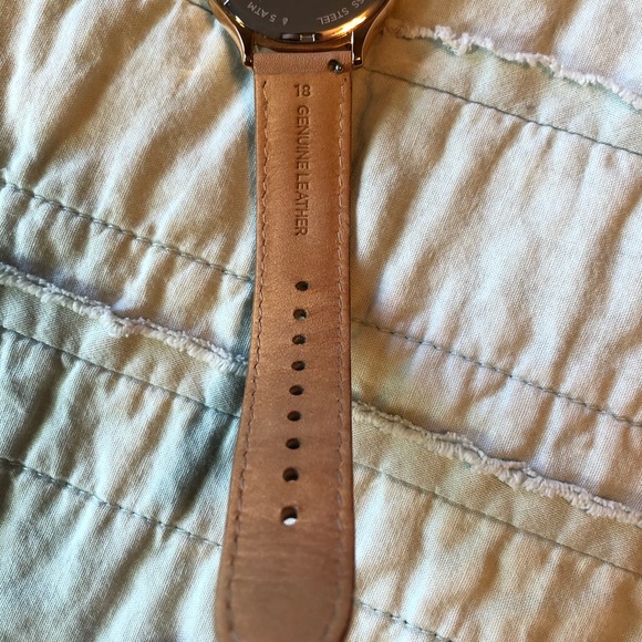 Fossil Rhinestone Watch with Tan Leather Band batt - Picture 10 of 14